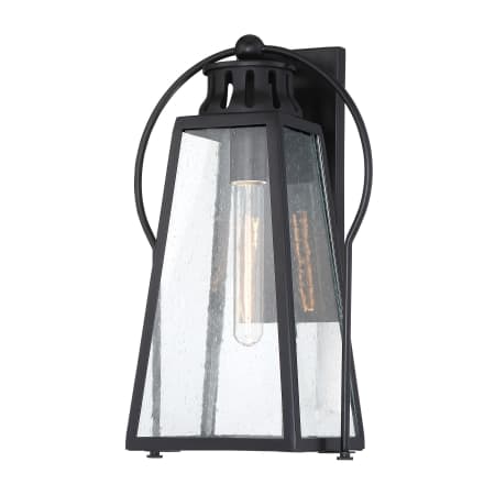 The Great Outdoors Halder Bridge 15" Tall Outdoor Wall Sconce Matte Black