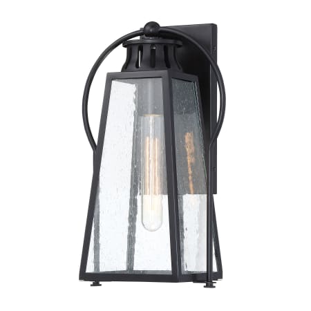 The Great Outdoors Halder Bridge 17" Tall Outdoor Wall Sconce Matte Black