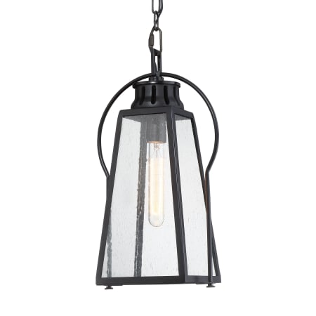 The Great Outdoors Halder Bridge 10" Wide Outdoor Pendant Matte Black