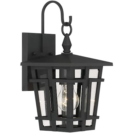 The Great Outdoors Fieldstone 14" Tall Outdoor Wall Sconce Sand Coal Black