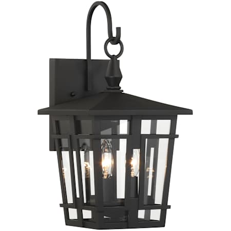The Great Outdoors Fieldstone 3 Light 18" Tall Outdoor Wall Sconce Sand Coal Black