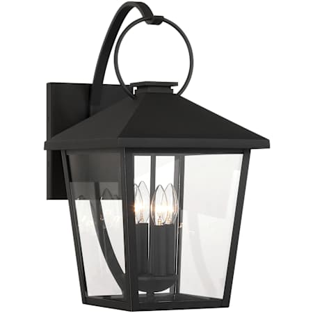 The Great Outdoors Parkside 4 Light 22" Tall Outdoor Wall Sconce Sand Coal Black