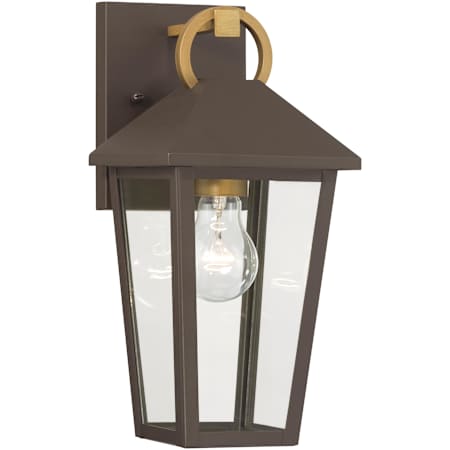 The Great Outdoors Bayra 13" Tall Outdoor Wall Sconce Painted Legacy Brass / Dark Bronze