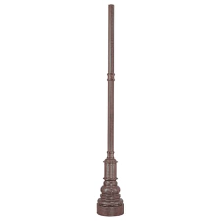 The Great Outdoors 96" Light Post with Round Base Antique Bronze