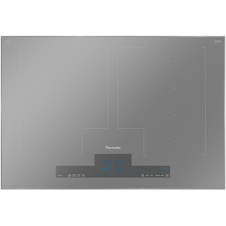 Thermador Liberty Series 30 Inch Wide 4 Burner Electric Cooktop with PowerBoost® and CookSmart® Titanium Gray