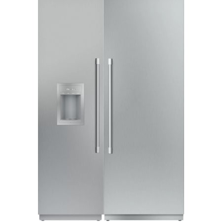 Thermador 30 Inch Wide Reversible Hinge Column Refrigerator and 24 Inch Wide Left Hinge Column Freezer with Cool Air Flow Technology Panel Ready