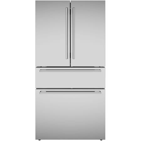 Thermador Masterpiece 36 Inch Wide 20.4 Cu. Ft. Energy Star Certified French Door Refrigerator Stainless Steel