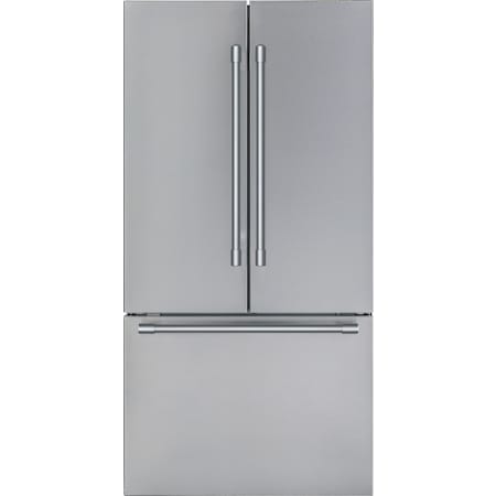 Thermador Freedom 36 Inch Wide 20.8 Cu. Ft. Energy Star Certified French Door Refrigerator with ThermaFresh Pro Drawer Stainless Steel