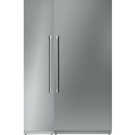 Thermador 36 Inch Wide Reversible Hinge Column Refrigerator and 18 Inch Wide Reversible Hinge Column Freezer with Cool Air Flow Technology Panel Ready