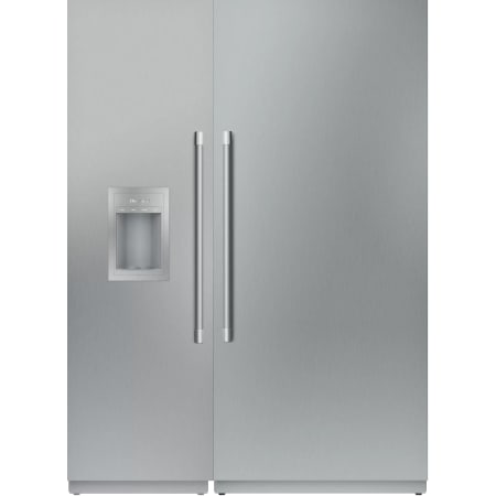 Thermador 36 Inch Wide Reversible Hinge Column Refrigerator and 24 Inch Wide Left Hinge Column Freezer with Cool Air Flow Technology Panel Ready