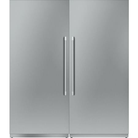 Thermador 36 Inch Wide Reversible Hinge Column Refrigerator and 36 Inch Wide Reversible Hinge Column Freezer with Cool Air Flow Technology Panel Ready