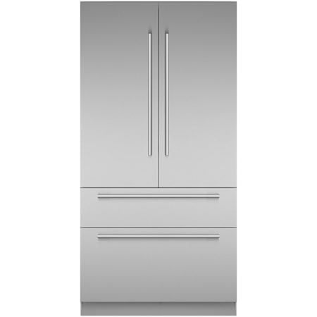 Thermador Freedom 42 Inch Wide 23.1 Cu. Ft. Energy Star Certified French Door Refrigerator Stainless Steel