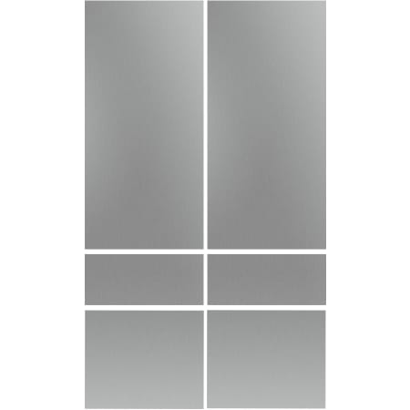 Thermador 48 Inch Door Panel Kit for Full Size Refrigerator (6 Panels) Stainless Steel