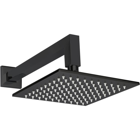 ThermaSol 1.6 GPM Single Function Square Rain Shower Head Matte Black