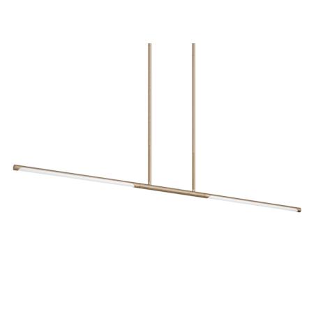 Thesis Overture 2 Light 48" Wide Linear 5CCT LED Chandelier Champagne Gold