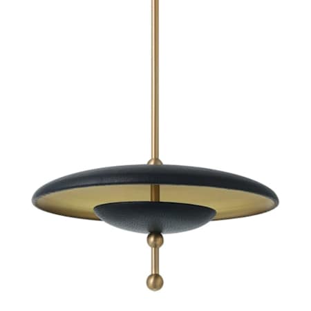 Thesis Sinclair 14" Wide 5CCT LED Convertible Pendant Champagne Gold