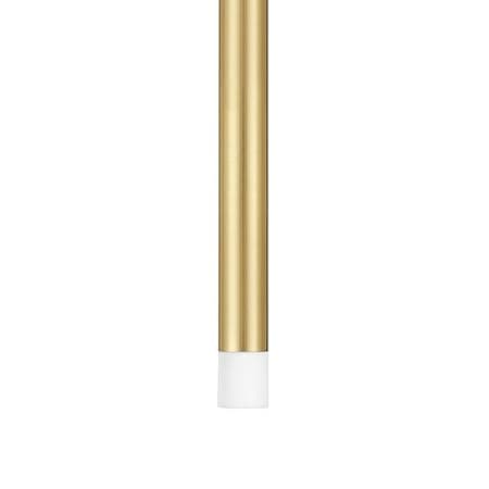 Thesis Manhattan 1 Light 1" Wide LED Mini Pendant Brushed Gold
