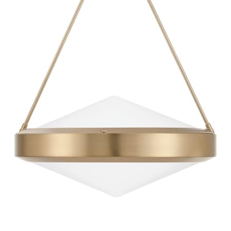 Thesis Agate 4 Light 20" Wide Pendant with Opal Glass Shade Champagne Gold