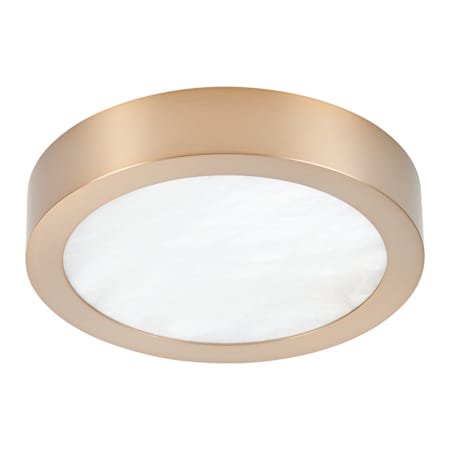 Thesis Argyle 8" Wide 5CCT LED Flush Mount Ceiling Fixture Champagne Gold