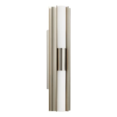 Thesis Colton 2 Light 24" Wide 5CCT LED Vanity Light with Etched Opal Glass Shade Brushed Nickel