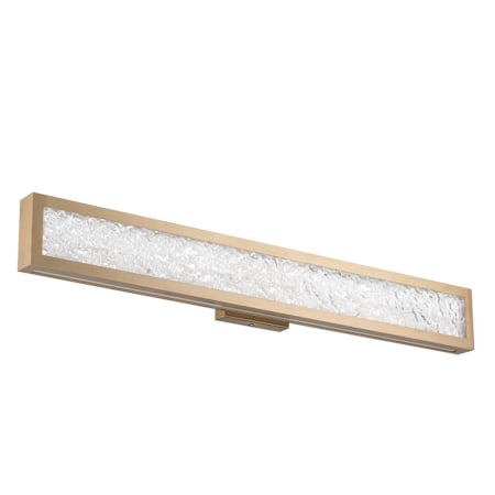 Thesis Courtney 32" Wide 5CCT LED Bath Bar with Clear Water Glass Champagne Gold