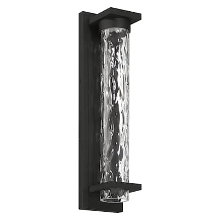 Thesis Lionel 20" Tall LED Outdoor Wall Sconce with Clear Water Glass Shade Textured Black