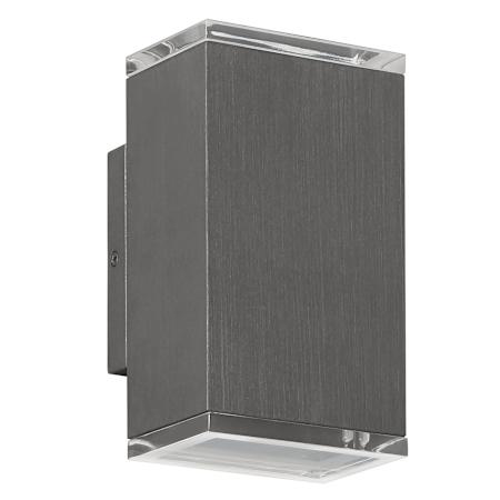 Thesis Jasper 2 Light 8" Tall LED Outdoor Wall Sconce Graphite