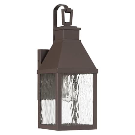 Thesis Glencrest 1 Light 18" Tall Outdoor Wall Sconce with Clear Water Glass Dark Bronze