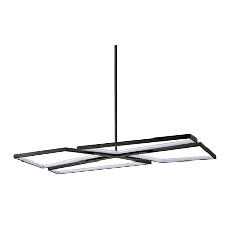 Thesis Alfie 4 Light 40" Wide 3CCT LED Chandelier Textured Black