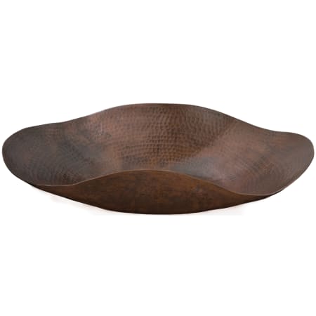 Thompson Traders 21" Drop In / Vessel Karma Wavy Rim Oval Handcrafted Copper Sink from the Limited Editions Collection Black Copper