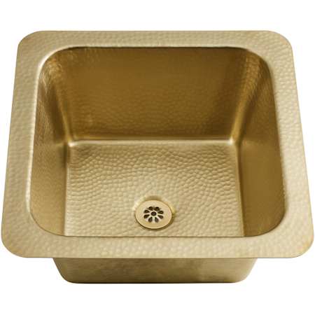 Thompson Traders Tamayo 15-5/8" Undermount Single Basin Hammered Brass Bar Sink Brass