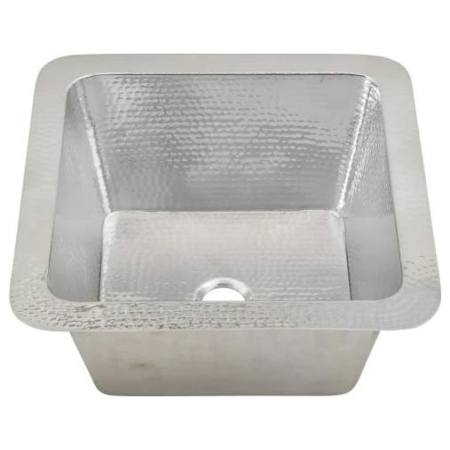 Thompson Traders Tamayo 15-3/4" Single Basin Drop-In / Undermount Bar Sink Hammered Stainless Steel