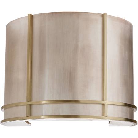 Thompson Traders Quintana 48 Inch Wide Wall Mounted Range Hood Brass / Burnished Nickel