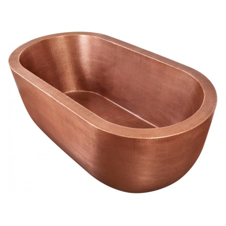 Thompson Traders Caladonia 69" Copper Soaking Tub for Freestanding Installation with Center Drain - Less Drain Assembly Medium Antique