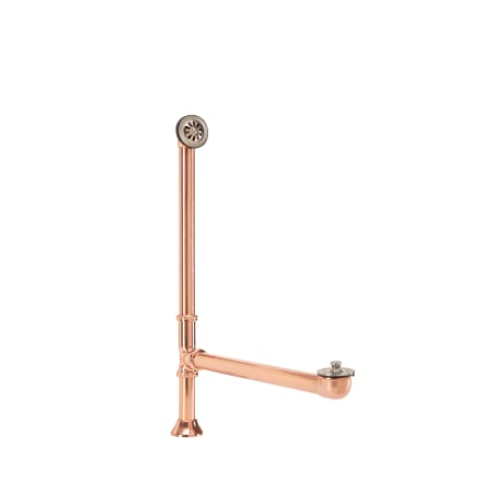Thompson Traders Tub Overflow and Drain Assembly Polished Copper and Brushed Nickel
