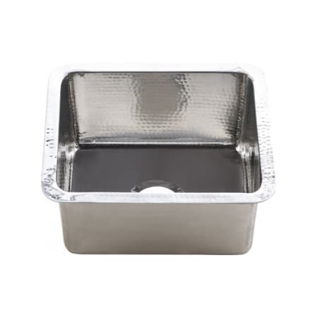 Thompson Traders Rivera 17" Single Basin Bar Sink for Undermount or Drop-In Installations Hammered Stainless Steel