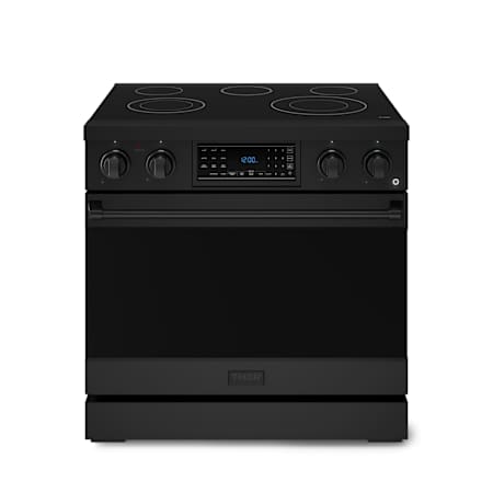 Thor Kitchen Gordon Ramsay 6 Cu. Ft. Free Standing Electric Range with High Performance Burners Matte Black