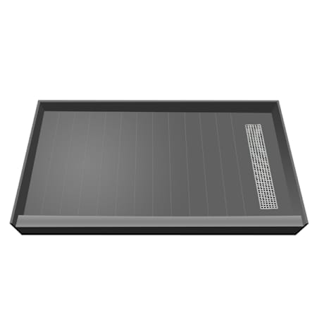Tile Redi Redi Trench 72" x 36" Rectangular Shower Base with Single Threshold and Right Drain Black