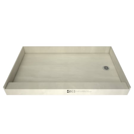 Tile Redi Redi Base 30" x 54" Rectangular Shower Base with Single Threshold and Right Drain Polished Chrome