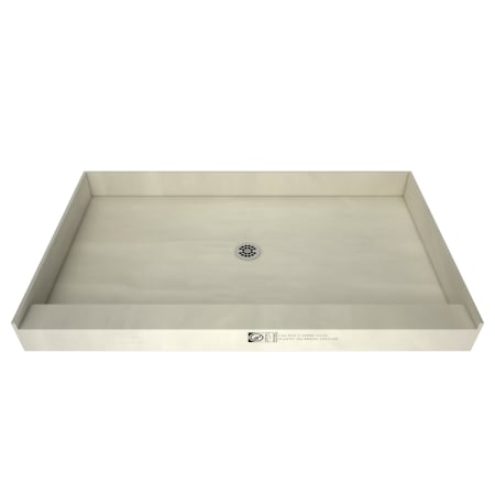 Tile Redi Redi Base 30" x 60" Rectangular Shower Base with Single Threshold and Center Drain Polished Chrome