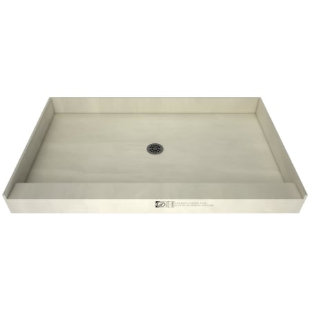Tile Redi Redi Base 48" x 34" Rectangular Shower Base with Single Threshold and Center Drain Brushed Nickel