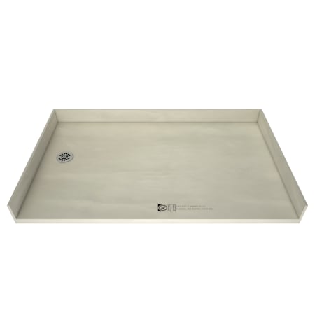 Tile Redi Redi Base 40" x 60" Rectangular Barrier Free Shower Base with Left Drain Polished Chrome
