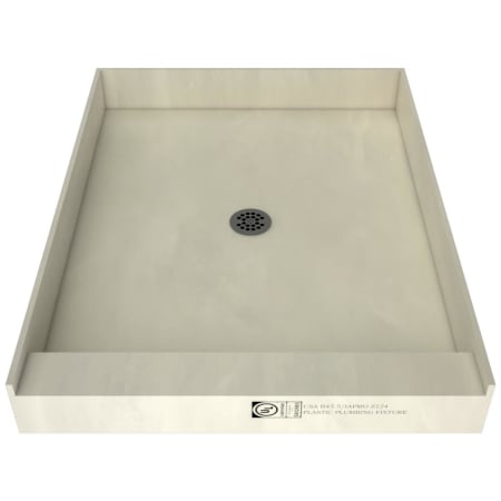 Tile Redi Redi Base 37" x 48" Rectangular Shower Base with Single Threshold and Center Drain Brushed Nickel