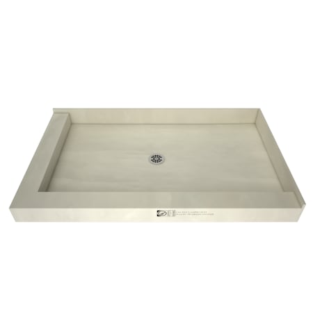Tile Redi Redi Base 32" x 48" Rectangular Shower Base with Double Threshold and Center Drain Polished Chrome