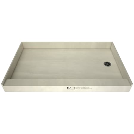 Tile Redi Redi Base 72" x 48" Rectangular Shower Base with Single Threshold and Right Drain Brushed Nickel