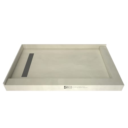 Tile Redi Redi Trench 32" x 60" Rectangular Shower Base with Double Threshold and Left Drain Tileable