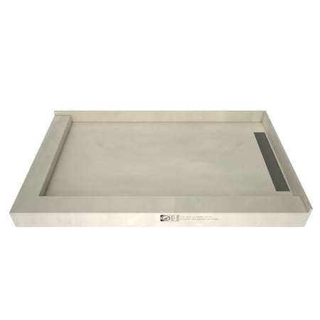 Tile Redi WonderFall Trench 36" x 48" Rectangular Shower Base with Double Threshold and Right Drain Tileable