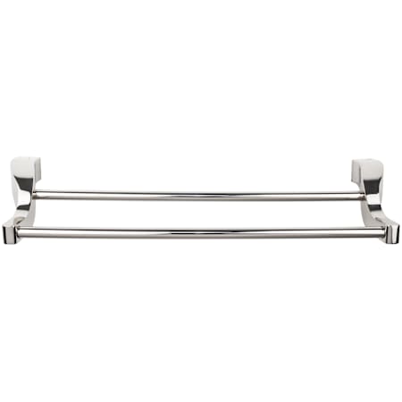 Top Knobs Aqua Bath 30 Inch Double Towel Bar Polished Nickel