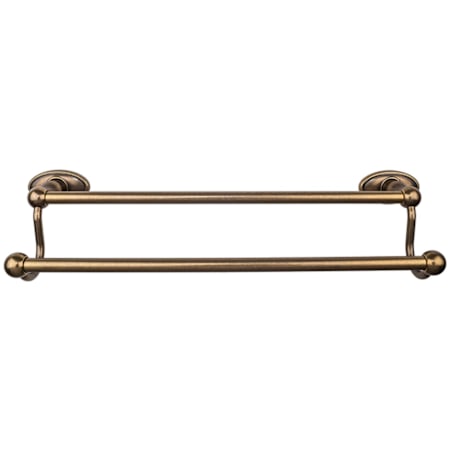 Top Knobs Edwardian Bath 30 Inch Double Towel Bar Oval Backplate German Bronze
