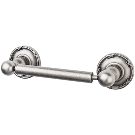 Top Knobs Edwardian Bath Toilet Paper Holder Ribbon Backplate Antique Pewter